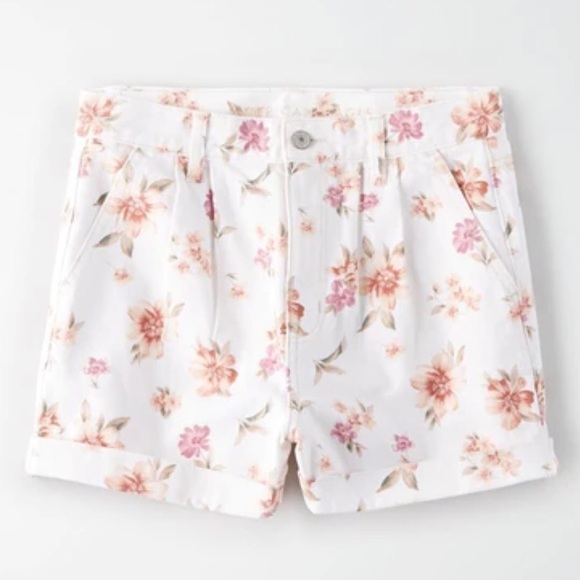 NWOT AEO 🦅 Floral Denim Mom Shorts - Picture 3 of 12